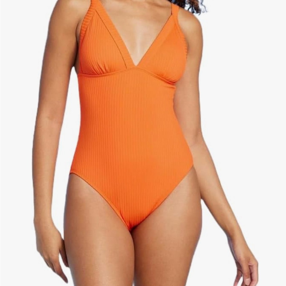 Vibrant Orange One-Piece Swimsuit
